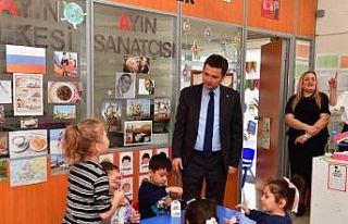 Başkan Erkan Aydın’dan çocuklara bayram ziyareti