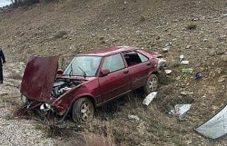 Beyşehir’de devrilen otomobildeki 5 kişi yaralandı