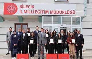 Bilecik’te genç yetenekler ödüllendirildi