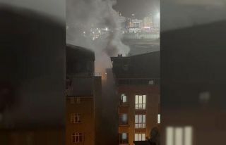 Binada çıkan yangın söndürüldü