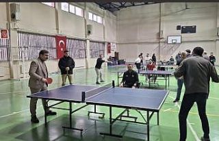 Bingöl’de masa tenisi turnuvası başladı
