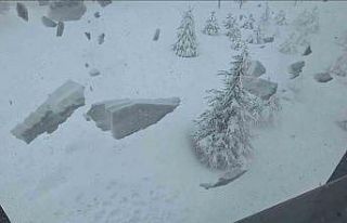 Bitlis’te çatılardaki kar tehlikesi devam ediyor