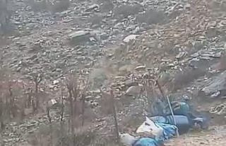 Bitlis’te heyelan köy yolunu kapattı