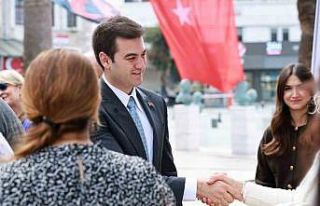 Bodrum Belediye Başkanı Mandalinci belediye personeli...