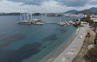 Bodrum Belediyesi plajları yaza hazırlıyor