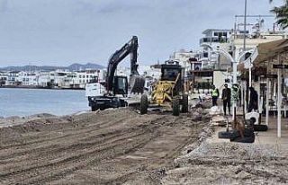 Bodrum Kumbahçe’de düzenleme çalışmaları başladı