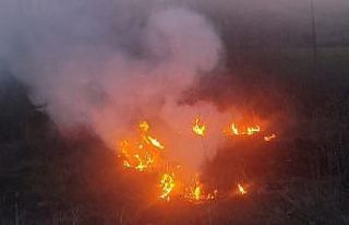 Bolu’da otluk alanda çıkan yangın büyümeden...