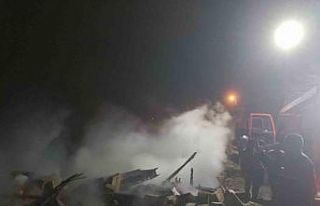 Bolu’da tek katlı ev küle döndü