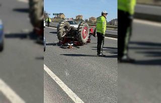 Bolu’da traktör devrildi: 1 yaralı