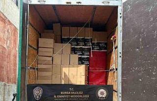 Bursa’da 6 milyon 360 bin kaçak makaron ele geçirildi