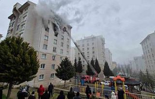 Bursa’da 8 katlı binada yangın