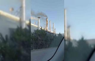 Bursa’da fabrika bacasında yangın çıktı