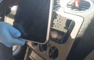 Bursa’da film gibi operasyon, Islak mendilden, aracın...