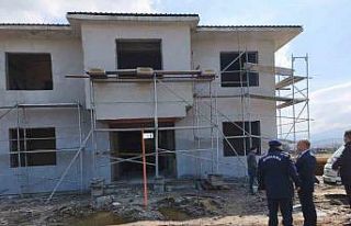 Çan Etili Köyü Jandarma Karakol İnşaatında İnceleme