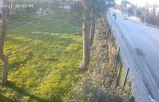 Cinayet gibi kaza güvenlik kamerasında