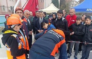 Çorum’da öğrencilere deprem eğitimi