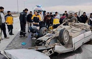 Çorum’da otomobil takla attı: 3 yaralı