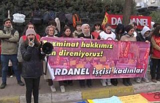 Dardanel işçileri eylemlerin 9’uncu gününde:...