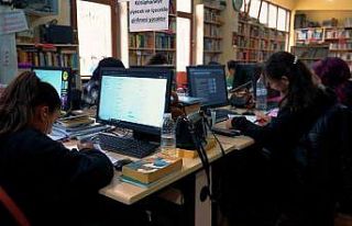 Didim Belediyesi Halk Kütüphanesi gençlerin buluşma...