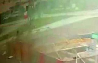 Diyarbakır’da 15 kişinin yaralandığı kaza anı...