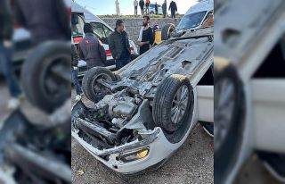 Diyarbakır’da otomobil takla attı: 1 yaralı