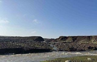 Diyarbakır’da sağanak nedeniyle sulama göleti...