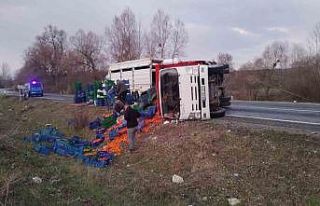 Domaniç’te kamyonet takla attı: 2 yaralı