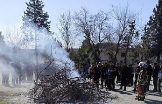 Dörtyol’da öğrencilere yangın eğitimi verildi