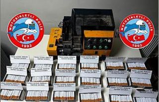 Durdurulan araçtan kaçak tütün çıktı