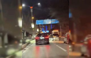 Elazığ’da, makas atan araç kamerada