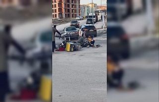 Elazığ’da motosiklet ile otomobil çarpıştı:...