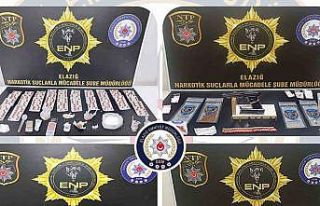 Elazığ’da uyuşturucuyla mücadele: 14 şüpheli...