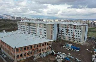ERÜ kampüsünde yapılan yurtlar son aşamada