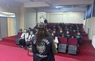 Erzincan’da öğrencilere güvenlik eğitimi verildi