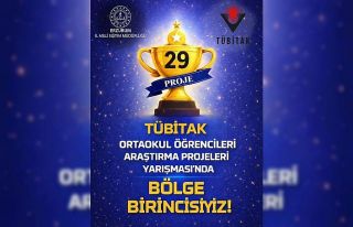 Erzurum, TÜBİTAK ortaokul proje yarışmasında...