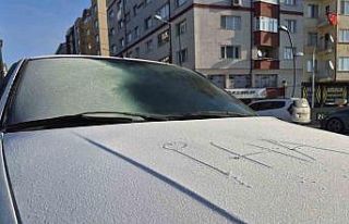 Eskişehir’deki soğuklar arabaları etkiledi