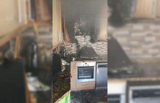 Evin mutfağında çıkan yangın söndürüldü