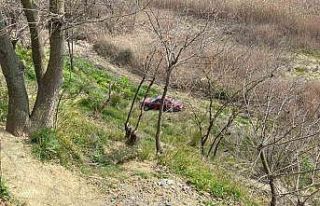 Frenine bakmak için indi, aracı gözlerinin önünde...