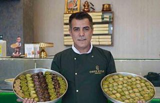 Gaziantep’te baklavacılarda bayram yoğunluğu:...