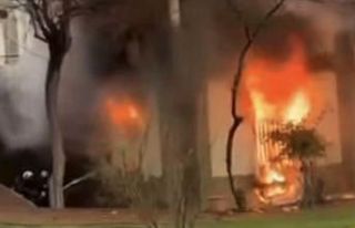 Gaziantep’te caminin bodrum katında korkutan yangın