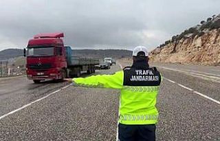 Gaziantep’te jandarmanın bayram denetimlerinde...