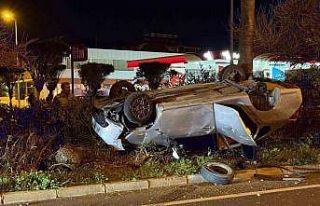 Gazipaşa’da takla atan otomobildeki 4 kişi yaralandı