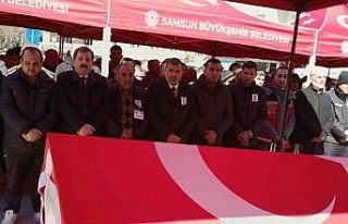 Genç polis memuruna memleketinde hüzünlü veda