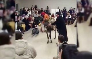 Gördes’te ilginç ‘damat eğlencesi’