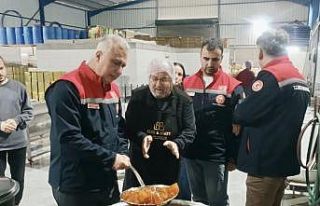 Hatay’da coğrafi işaretli kabak tatlısı üretimi...