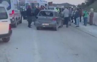 Hatay’da otomobille çarpışan motosiklet sürücüsü...