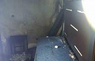 Iğdır’da günlük kiralık dairede yangın