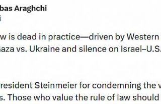 İran Dışişleri Bakanı Arakçi: "Uluslararası...
