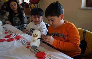 Kahramanmaraş’ta çocuklaR Ramazan kandili tasarladı