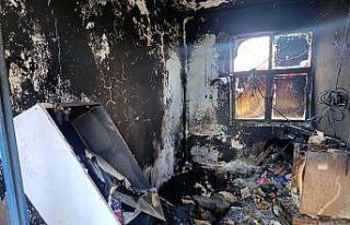 Kahramanmaraş’ta evde çıkan yangında 1 kişi...